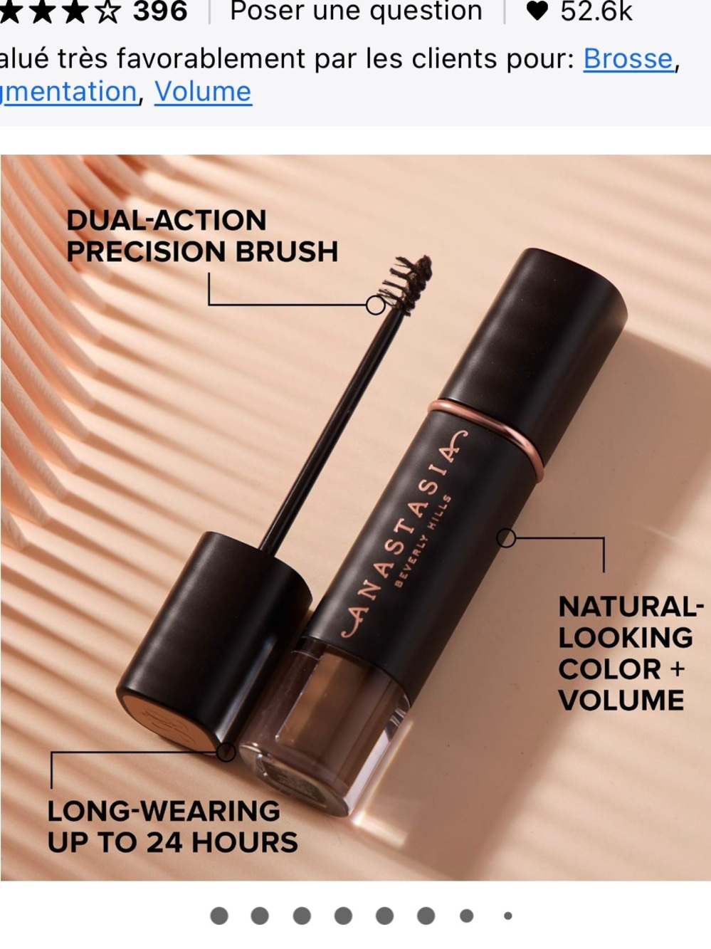 ANASTASIA BEVERLY HILLS Tinted Volumizing Eyebrow Gel (Shade: Ebony)